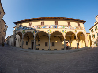Fototapeta premium Town center of Pistoia, Italy