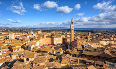 Piazza del Campto, Old Town of Siena, Tuscany, Italy