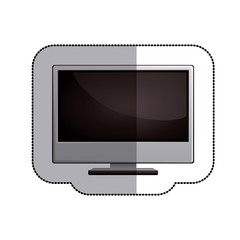 Computer icon. Device gadget technology and electronic theme. Isolated design. Vector illustration