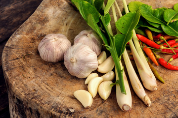 raw material for cooking Thailand Food that call 