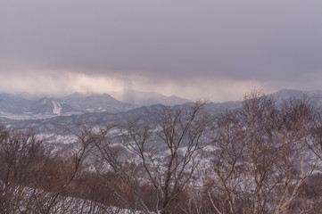 Sapporo mounter view in winter