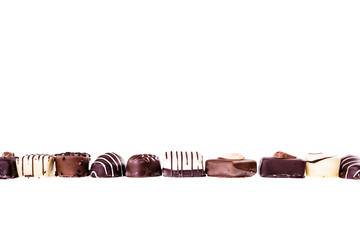 Different pralines row
