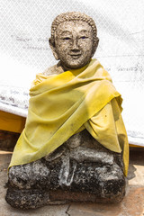 old thai monk statue