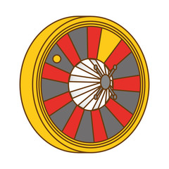 Obraz premium roulette casino related icon image vector illustration design 