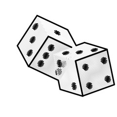 dice game casino related icon image vector illustration design 