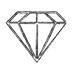 single diamond icon image vector illustration design 