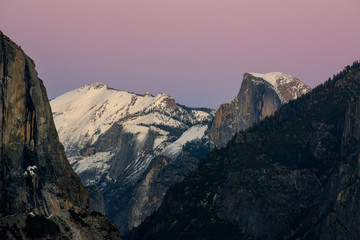 Sunset Tunnel view Yosemite Park, California