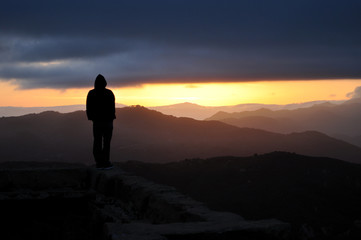 Santa Ynez Mountain Sunset: Santa Barbara, CA