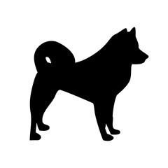 dog  line icon vector