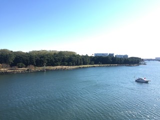 Fototapeta premium Big river in town