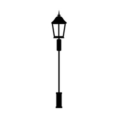 street lamp icon image vector illustration design 