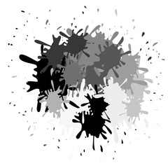 grey tones paint splatter icon image vector illustration design 