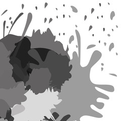 grey tones paint splatter icon image vector illustration design 