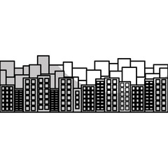 city skyline icon image vector illustration design 