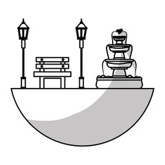 park related icons image vector illustration design 