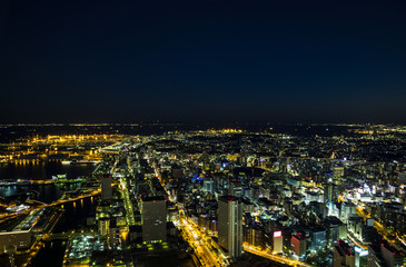 Fototapeta na wymiar modern cityscape night view
