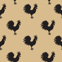 rooster chicken seamless