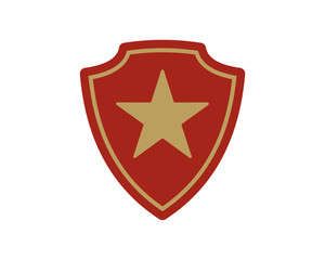golden star shield icon