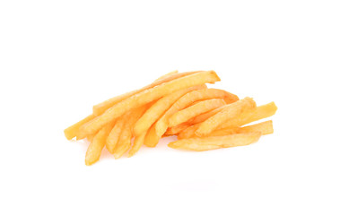 potato fry  on white background