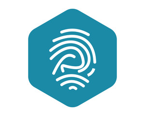 fingermark hexagon icon