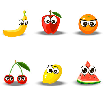 illustration of a fruit set
