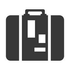 suitcase luggage travel icon image vector illustration design 