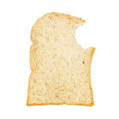 whole wheat bread in top view