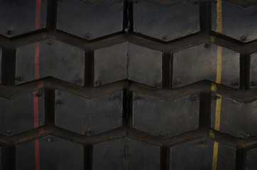 Tire pattern closeup