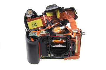 damaged camera isolated