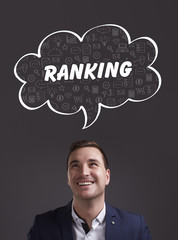 Business, Technology, Internet and marketing. Young businessman