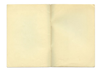古い紙のノートの背景 クリッピングパス付き