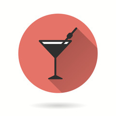 Cocktail - vector icon.