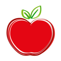 abstract apple emblem image vector illustration design 
