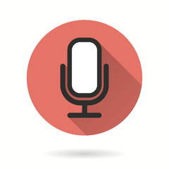 Microphone - vector icon.