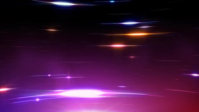 Curved Multicolor Streaks