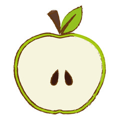 abstract apple icon image vector illustration design 