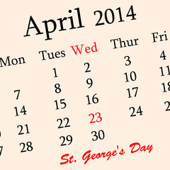 St. George Day background