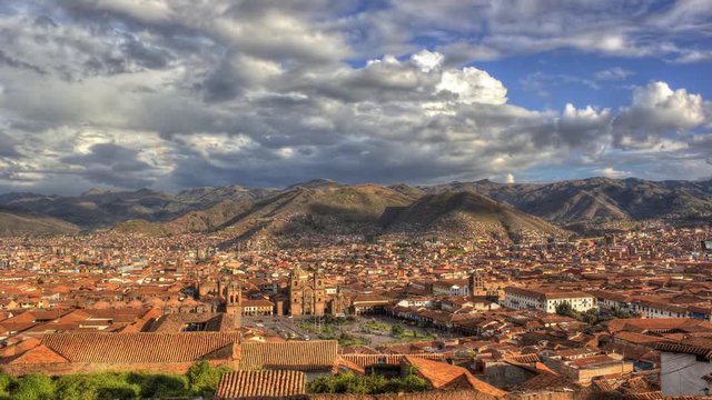 Cusco Plaza de Armas HDR time-lapse