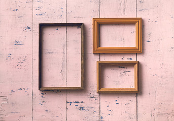 frames on old wall
