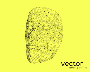 Vector illustration of human face