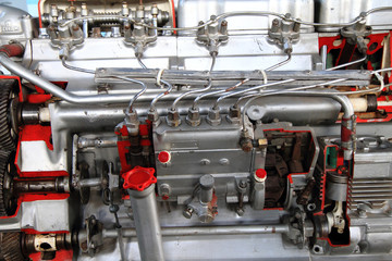 gas engine background