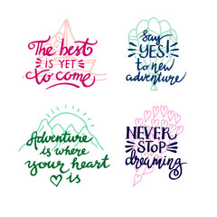lettering. positive quotes