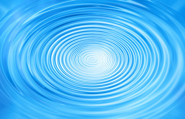 Abstract blue shiny swirling water funnel pattern effect illustration background.