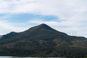 mountains and lakes
