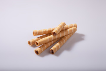 Wafer rolls with fillings