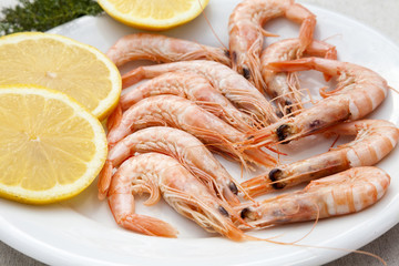Prawn dish, seafood,gambas blancas