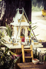 Buddhist altar in Phuket, Thailand