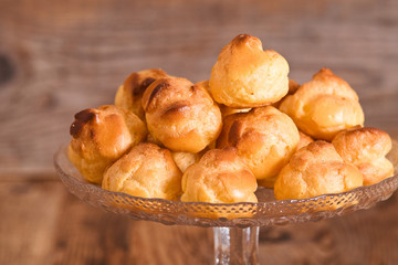 Sweet cream puffs. 
