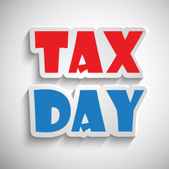 U.S.A Tax Day background