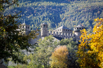 Fenis Castle in Aosta Valley